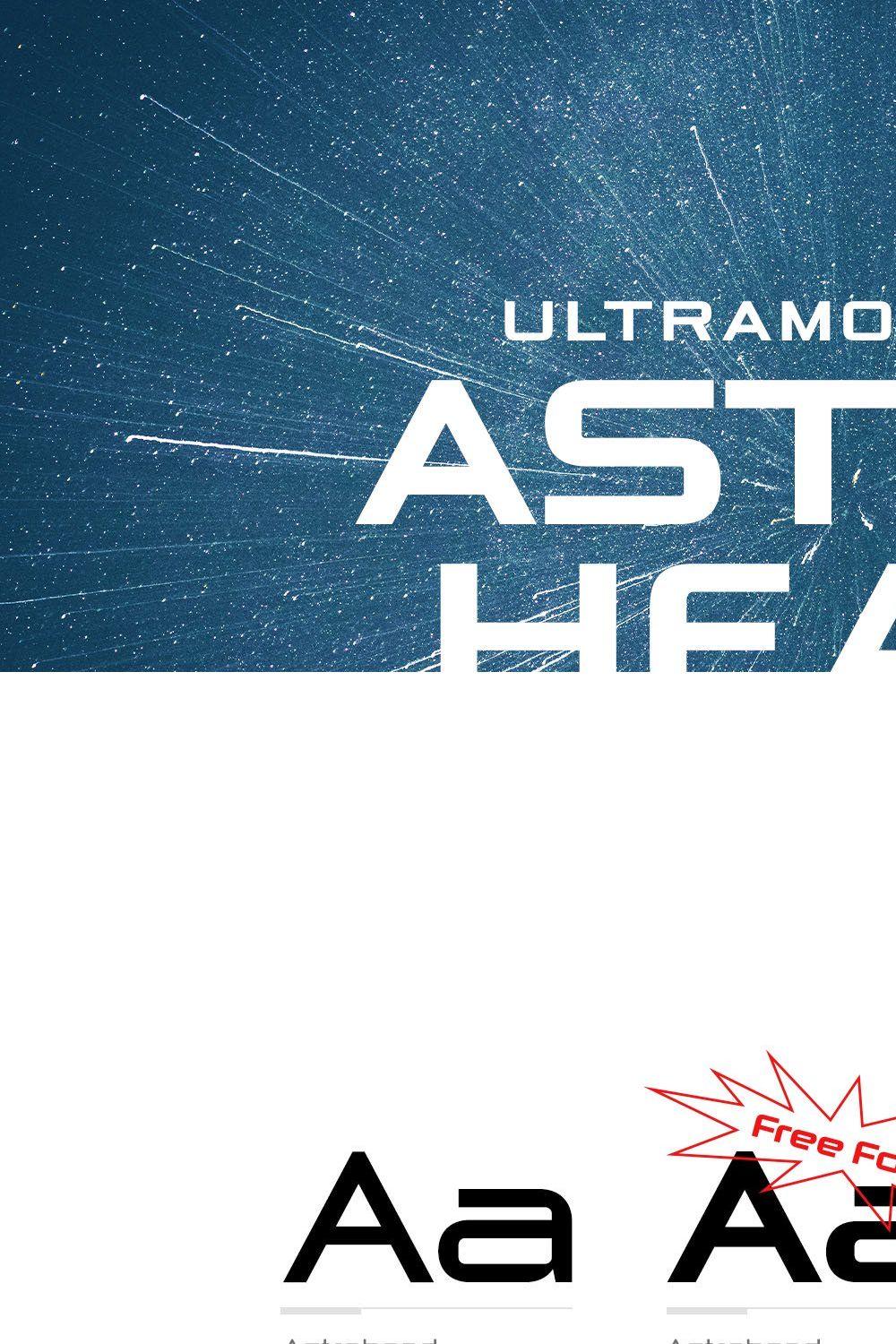 Astrohead geometric sans serif typef pinterest preview image.
