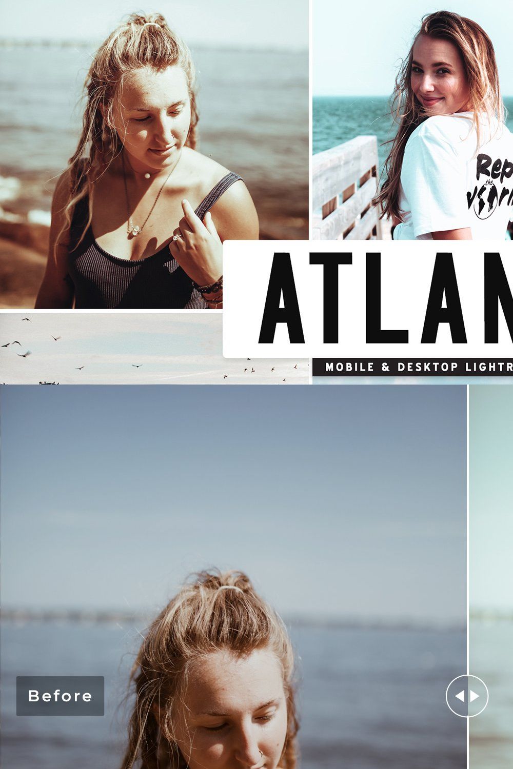 Atlantic Lightroom Presets Pack pinterest preview image.