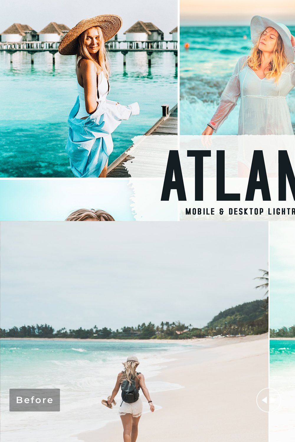 Atlantis Pro Lightroom Presets pinterest preview image.