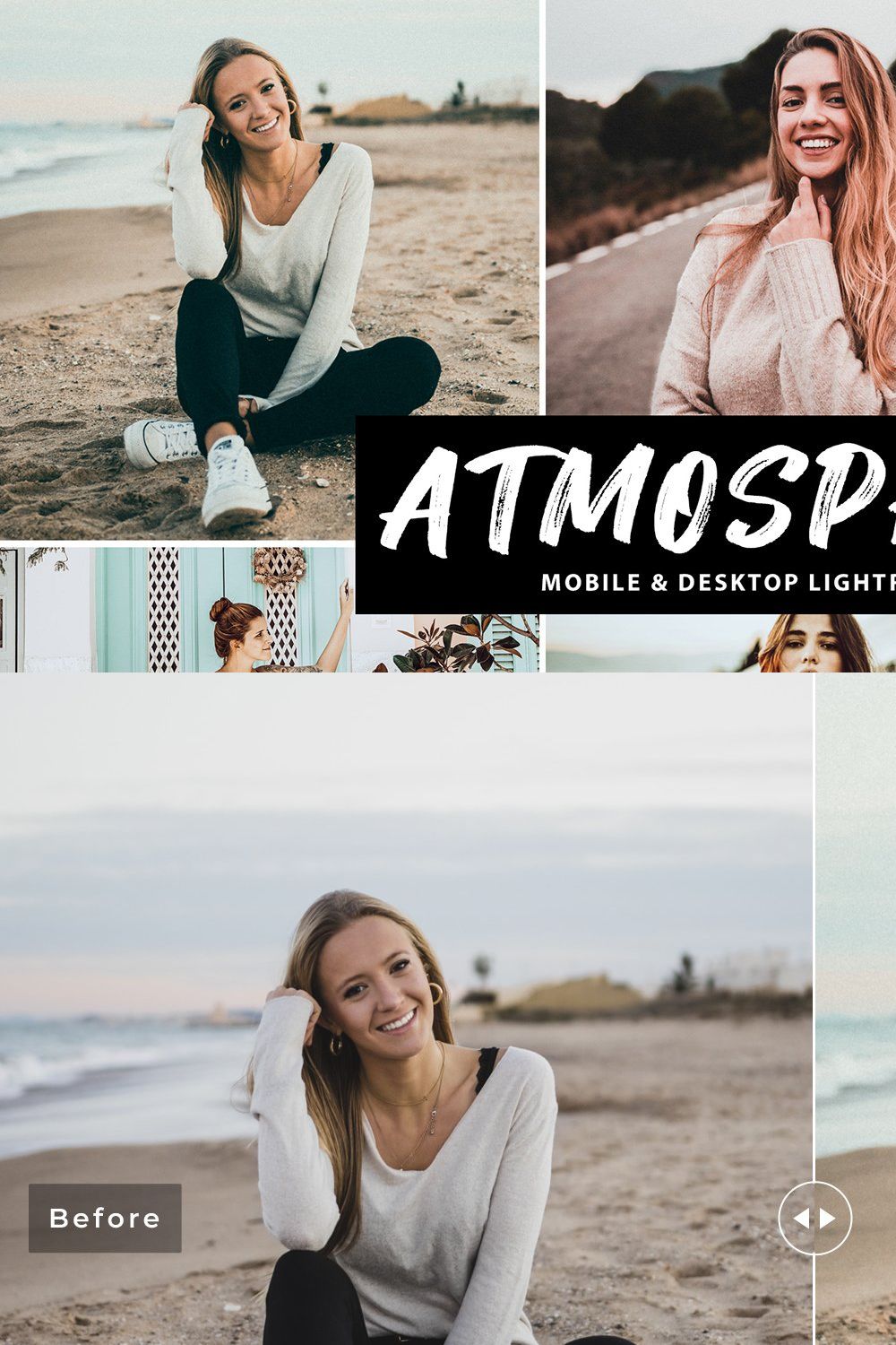 Atmosphere Lightroom Presets Pack pinterest preview image.