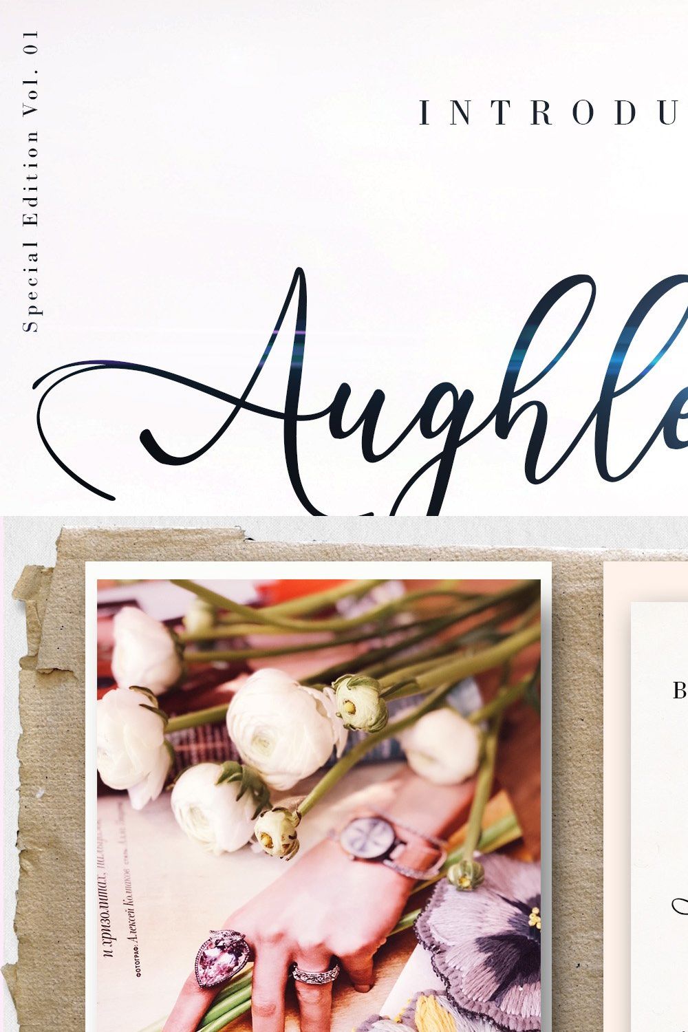 Aughlesia // Modern Calligraphy pinterest preview image.