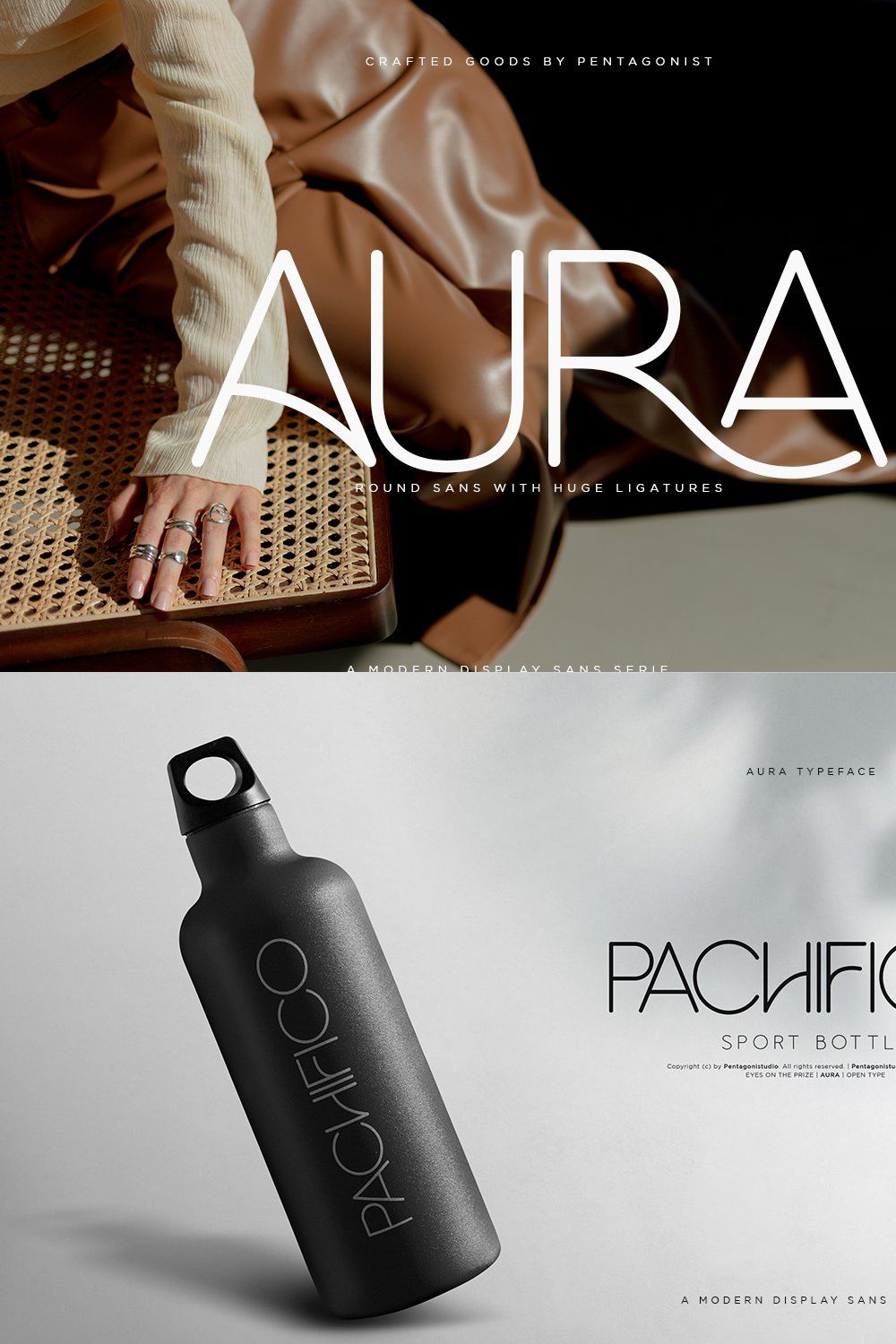 Aura | Round Sans Serif pinterest preview image.