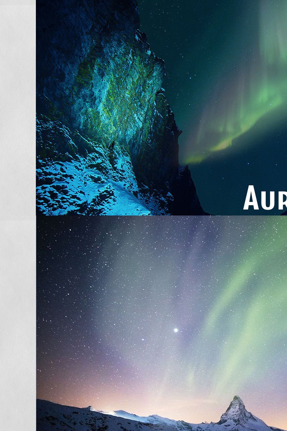 Aurora Borealis Effect Overlays pinterest preview image.