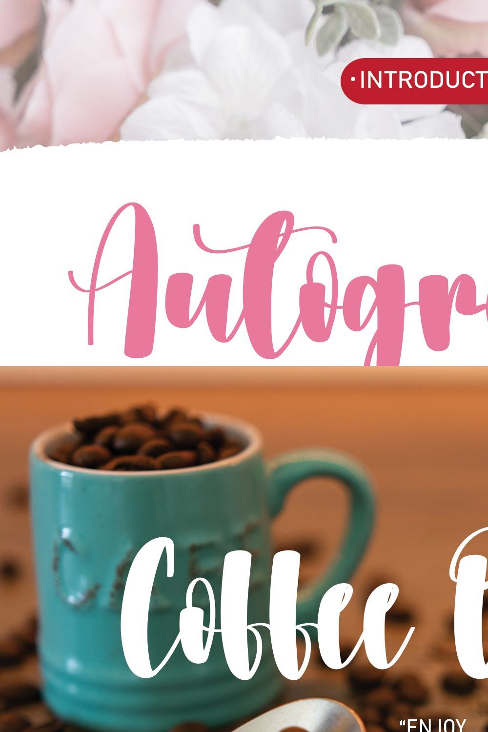 Autography | Handwriten Font pinterest preview image.