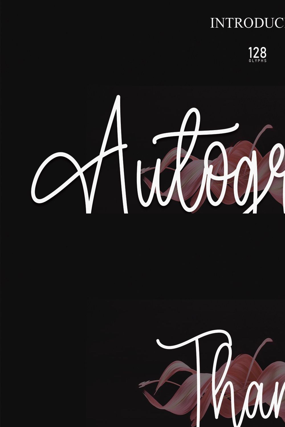 Autography | Script Font pinterest preview image.