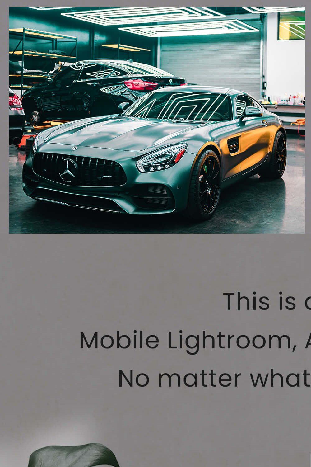 Automotive Lightroom Photoshop LUTs pinterest preview image.