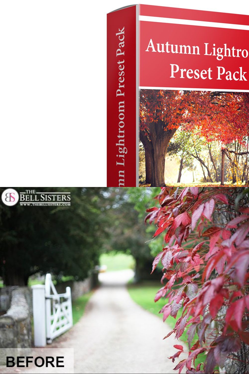 Autumn Lightroom Preset pinterest preview image.