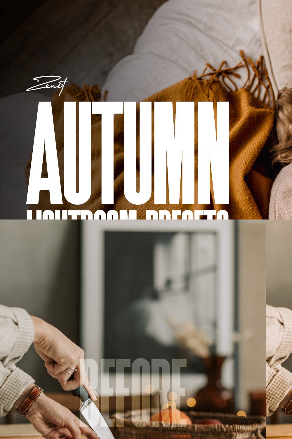 Autumn Lightroom Presets pinterest preview image.