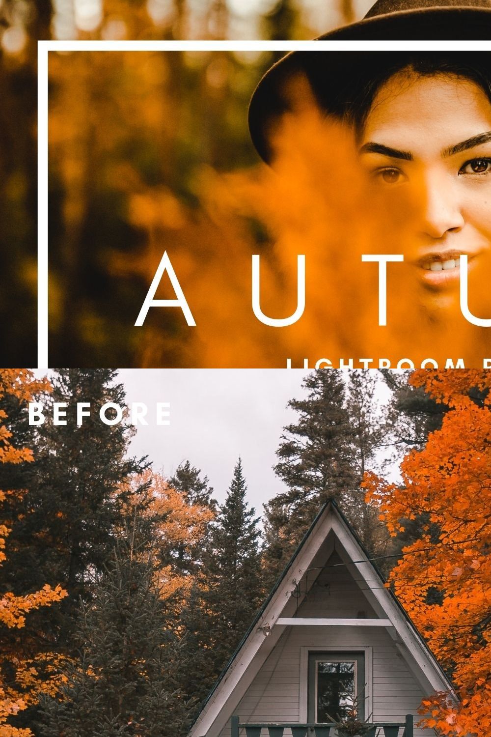 Autumn Lightroom Presets pinterest preview image.