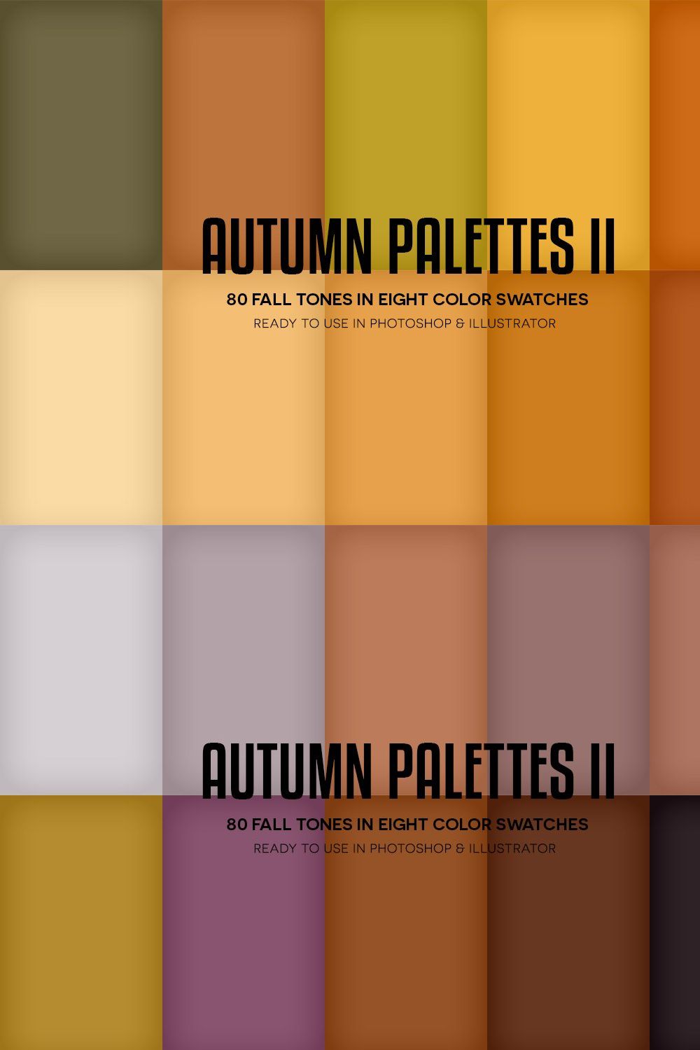 Autumn Palettes II pinterest preview image.
