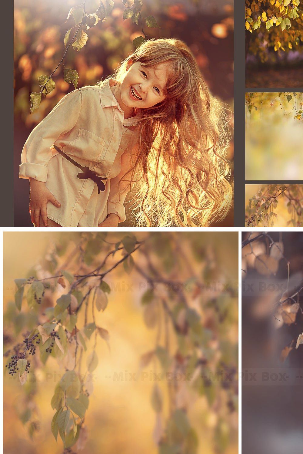 Autumn Portrait Backgrounds pinterest preview image.