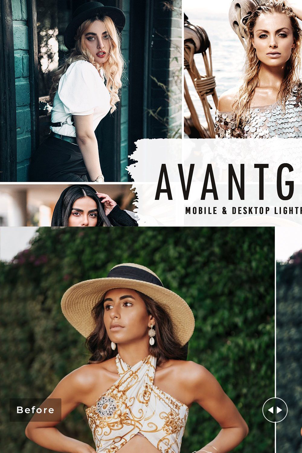 Avantgarde Pro Lightroom Presets pinterest preview image.