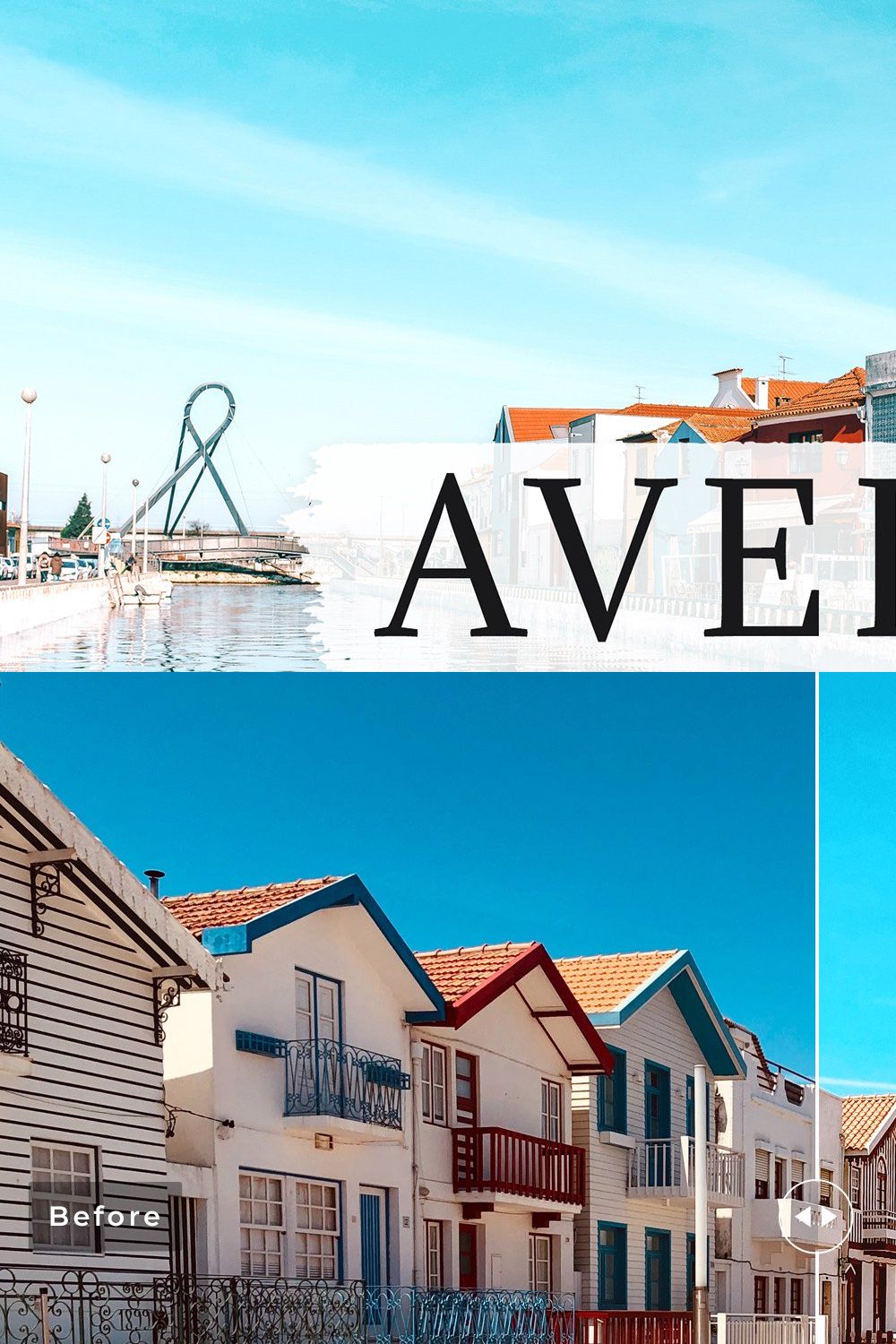 Aveiro Pro Lightroom Presets pinterest preview image.