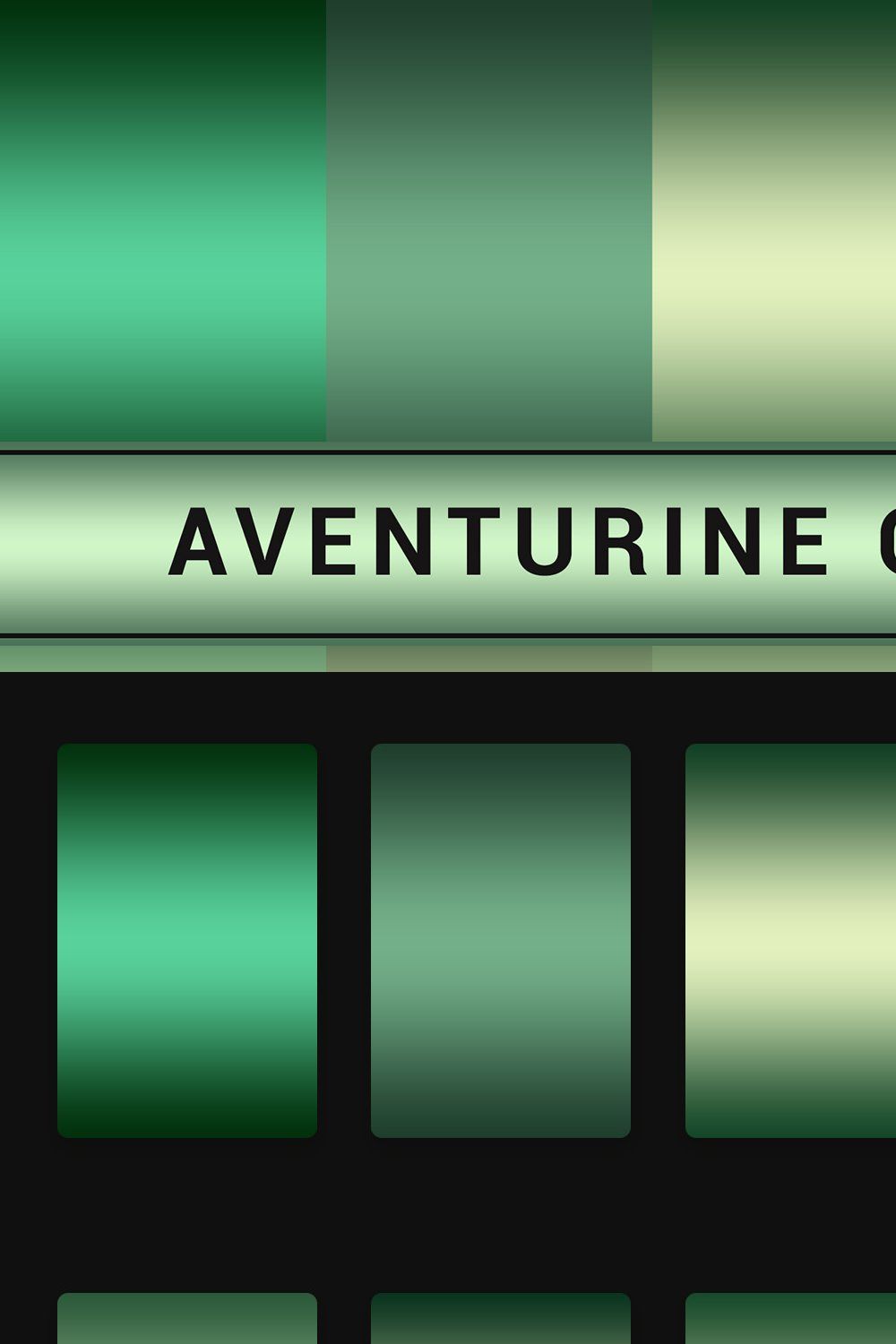 Aventurine Gradients pinterest preview image.