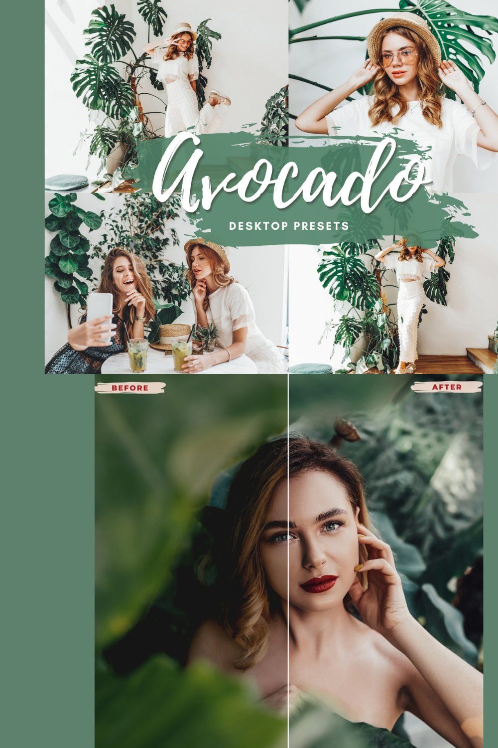 AVOCADO Desktop Lightroom Presets pinterest preview image.