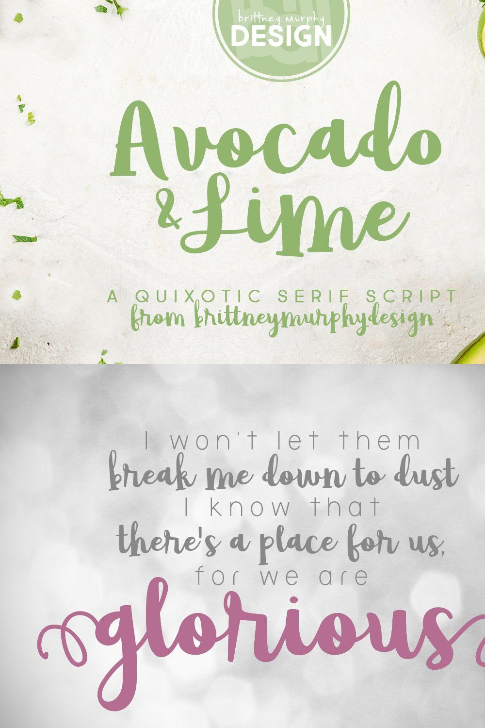 Avocado & Lime pinterest preview image.