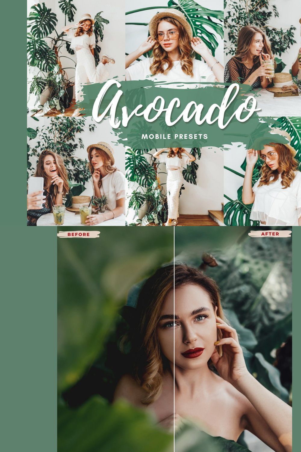 AVOCADO Mobile Lightroom Presets pinterest preview image.