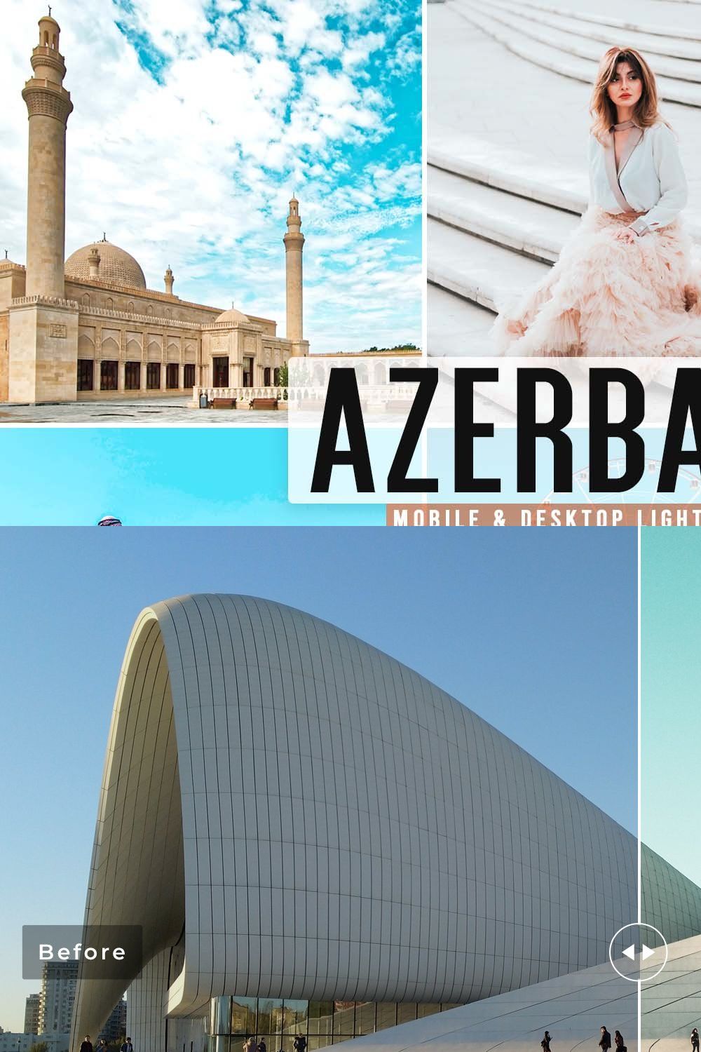 Azerbaijan Pro Lightroom Presets pinterest preview image.