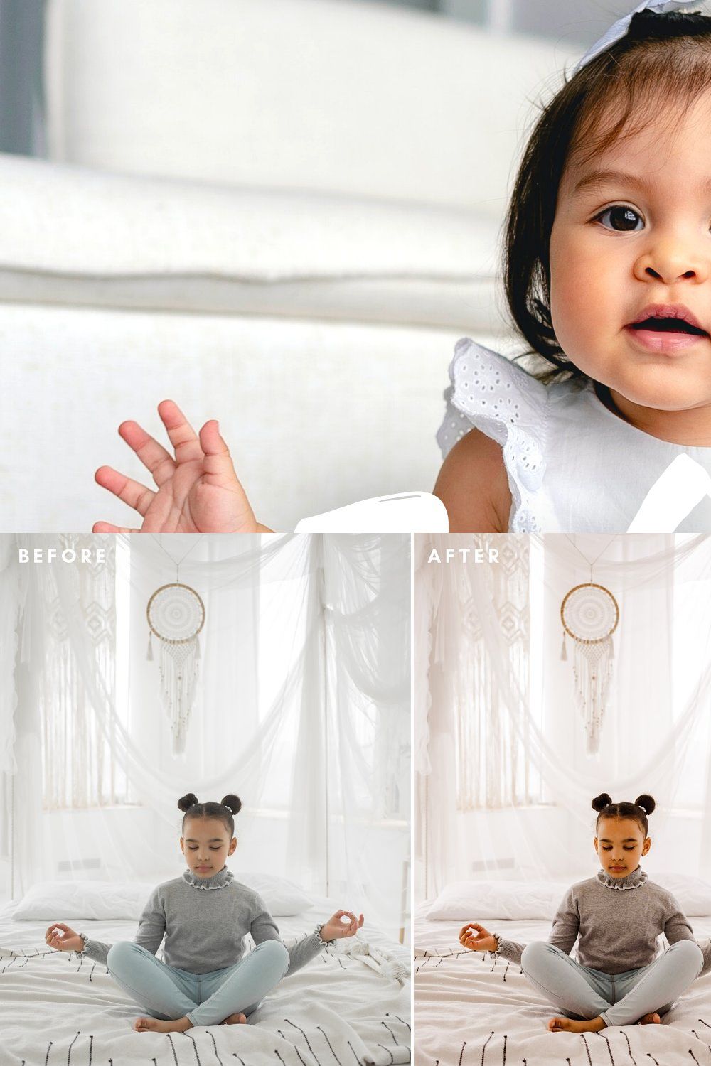 Babies Lightroom Presets pinterest preview image.