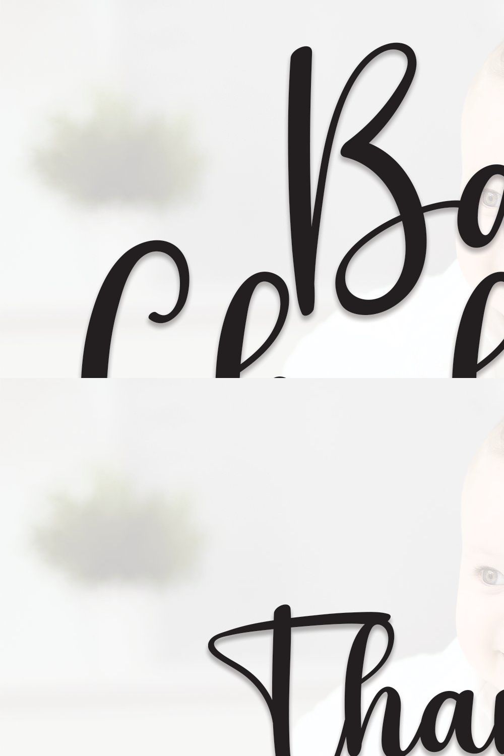 Baby Chubby | Script Font pinterest preview image.