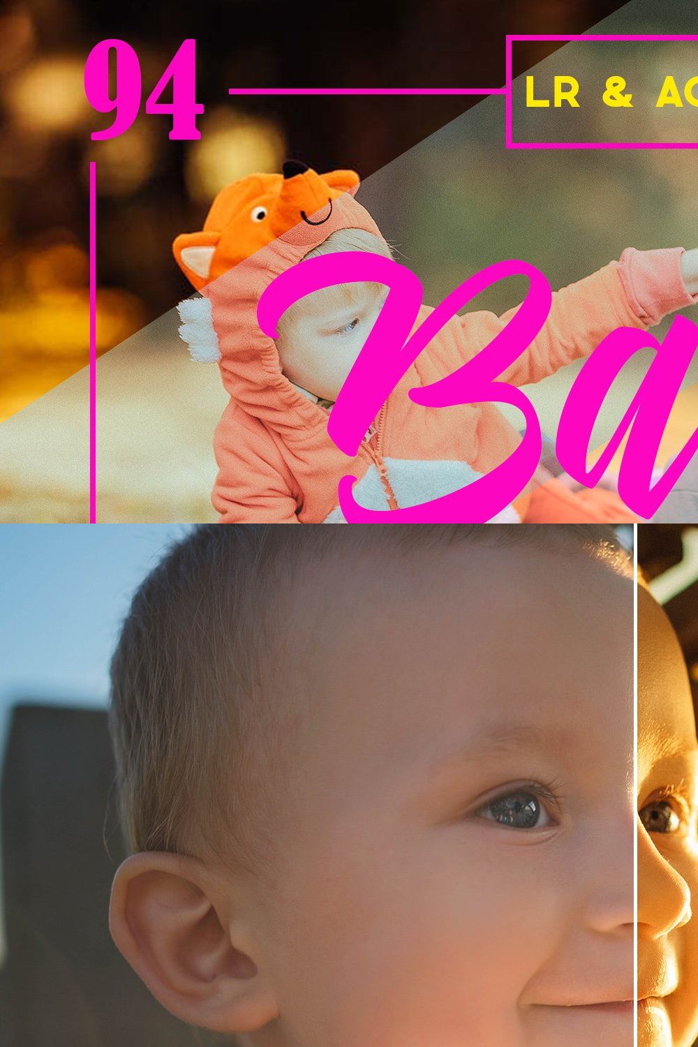 Baby Lightroom and ACR Presets pinterest preview image.
