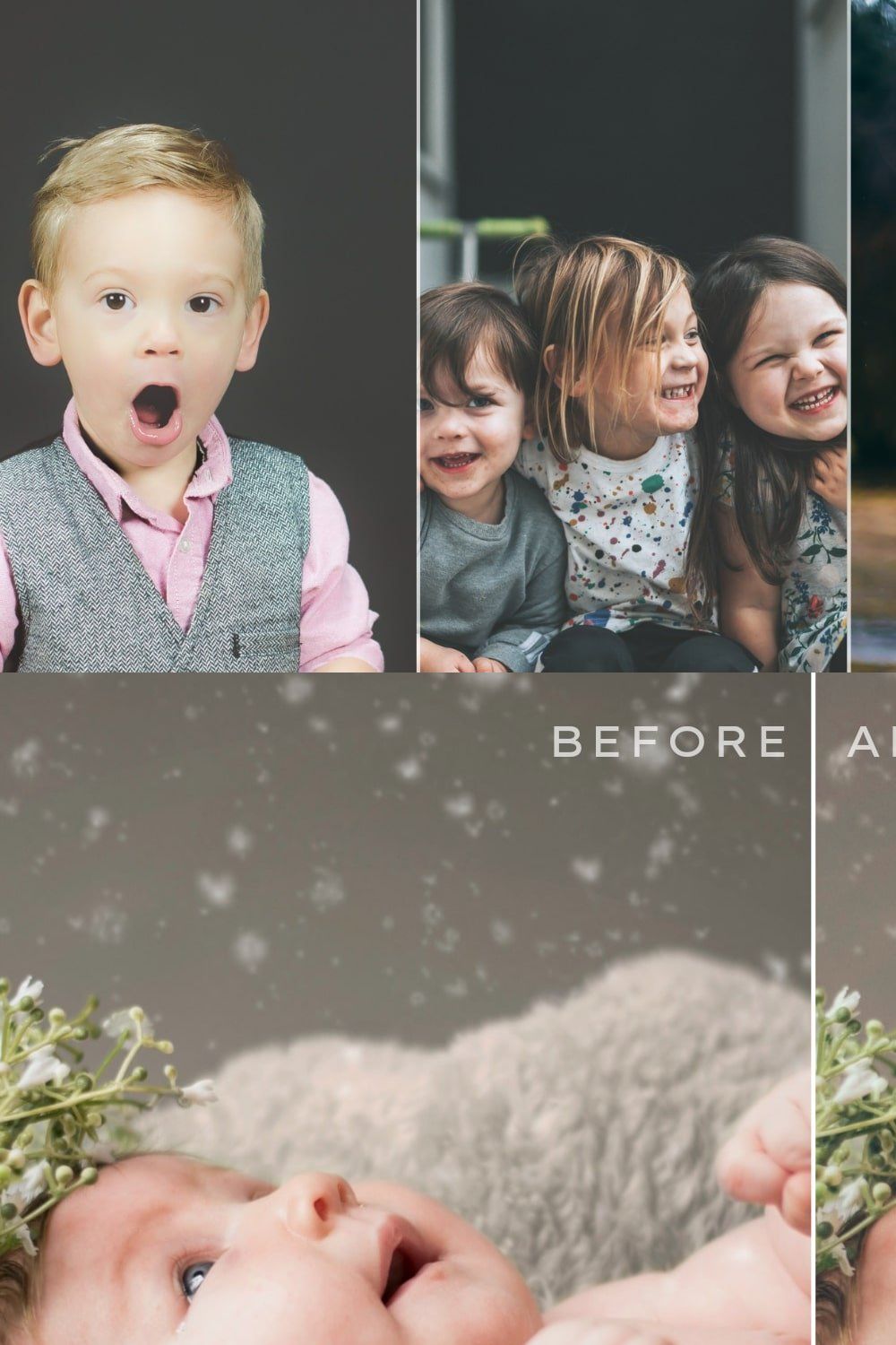 Baby Lightroom Presets Bundle V1 pinterest preview image.