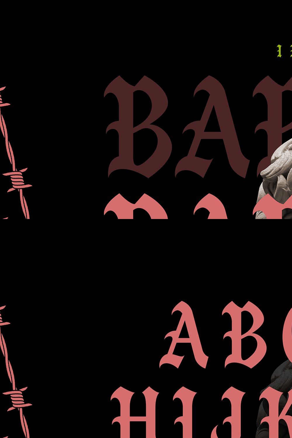 Babylon | Modern Blackletter pinterest preview image.