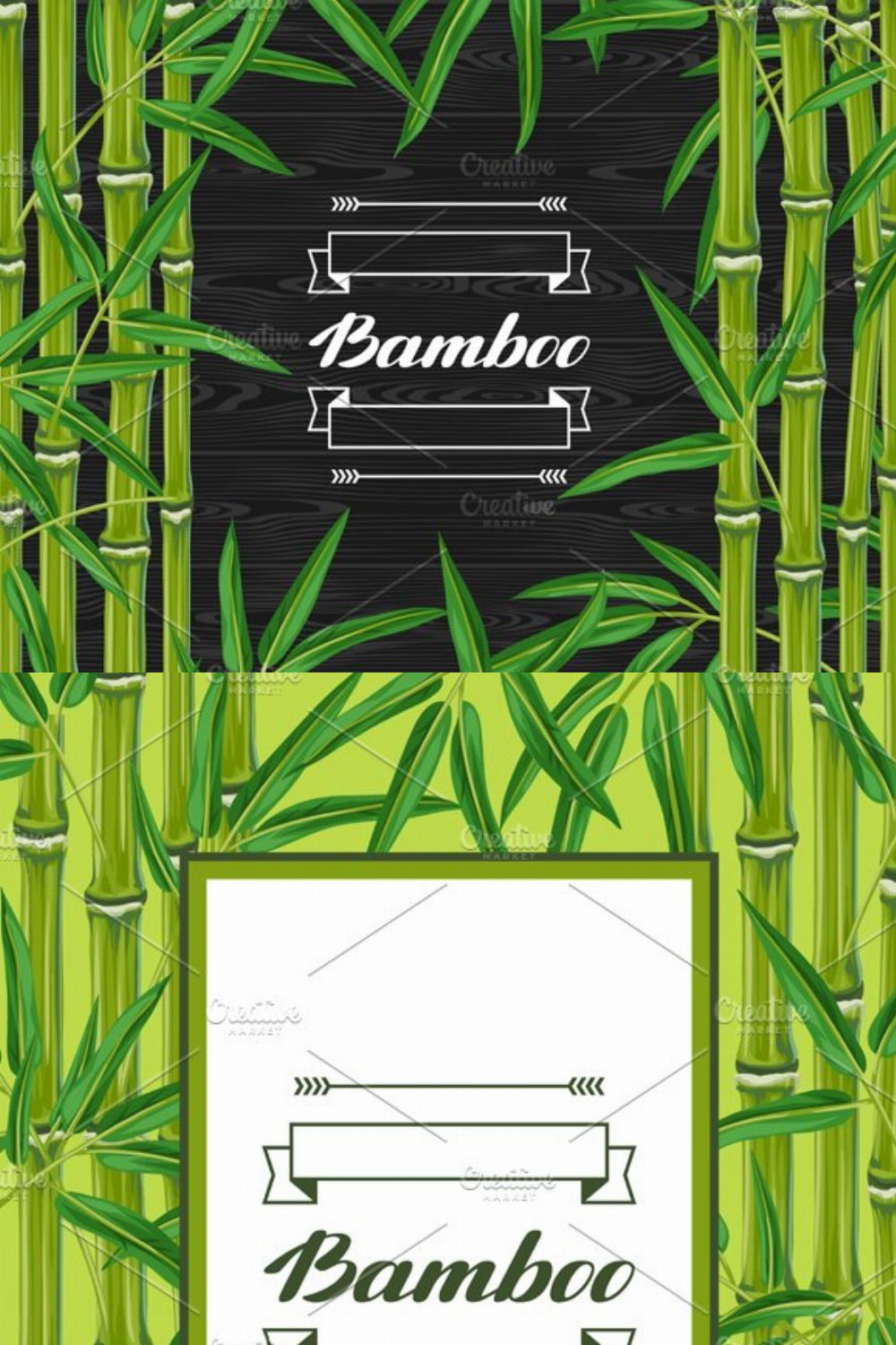 Backgrounds with bamboo. pinterest preview image.
