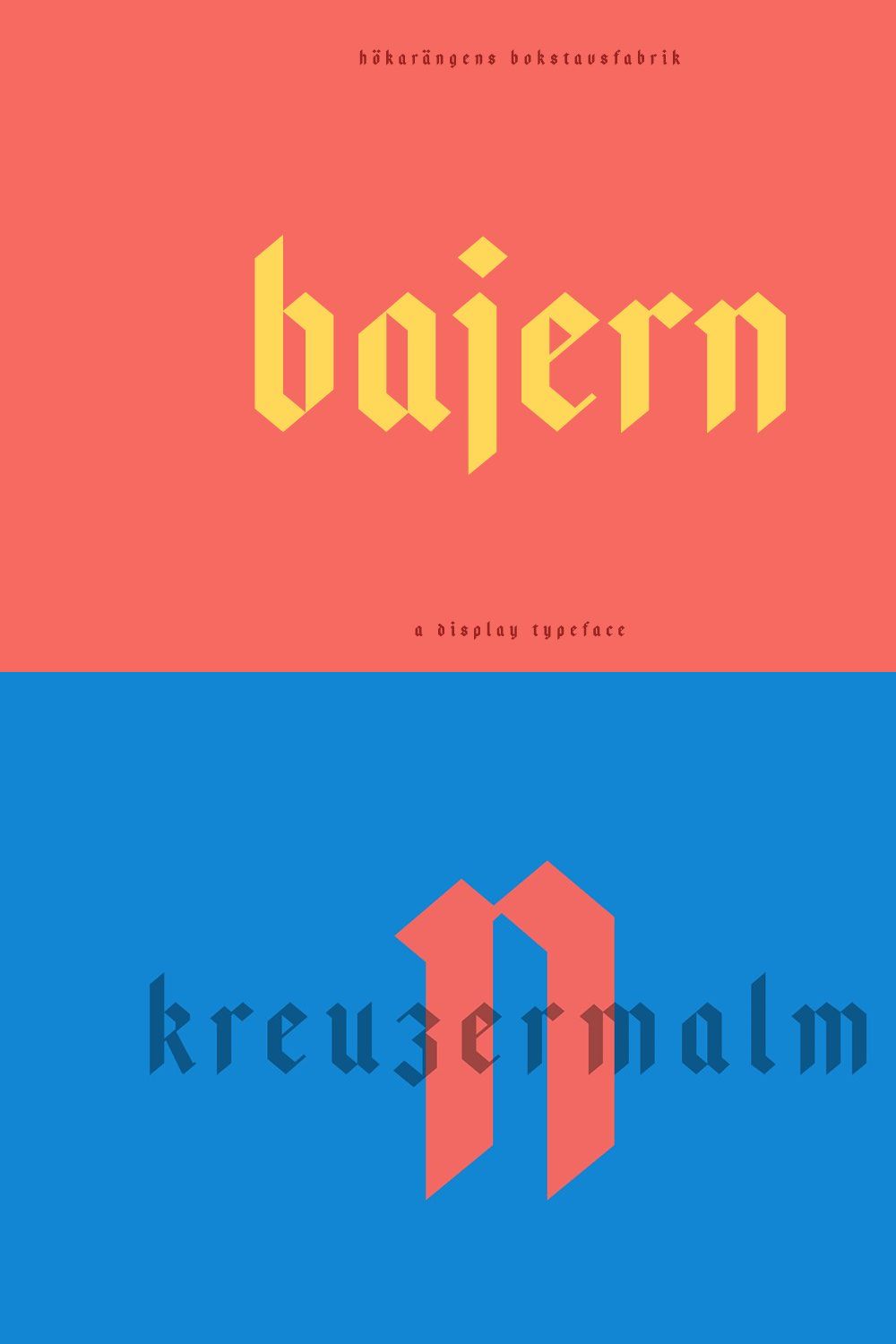 Bajern — A modern fraktur pinterest preview image.