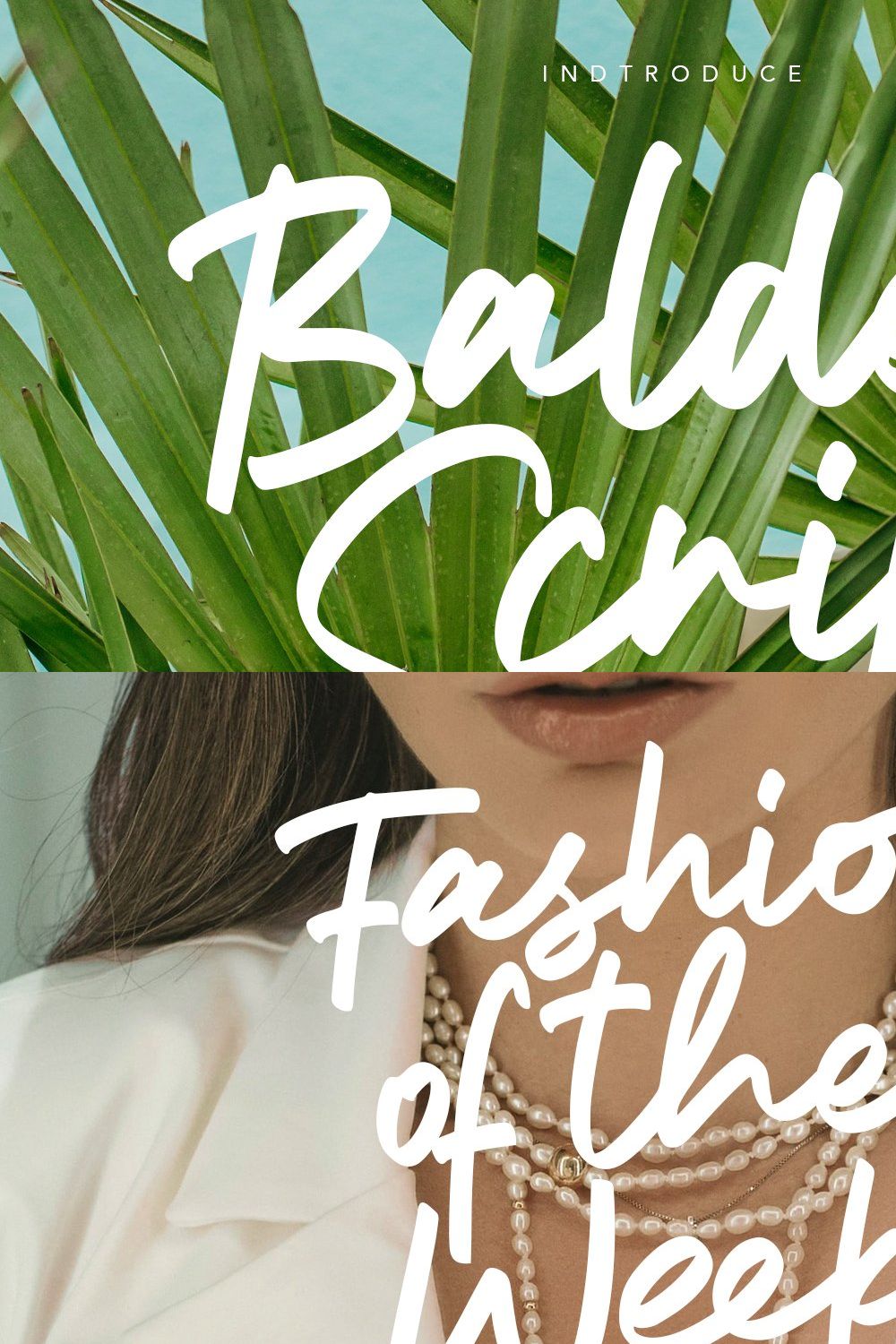 Balder Script Font pinterest preview image.