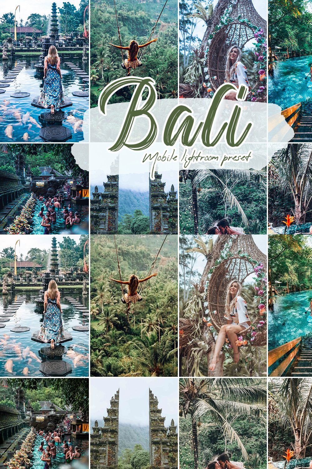 Bali Lightroom Presets pinterest preview image.