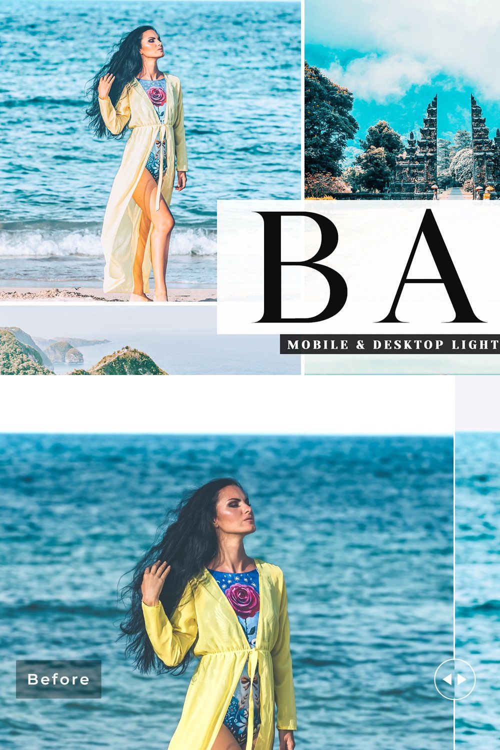 Bali Lightroom Presets Collection pinterest preview image.