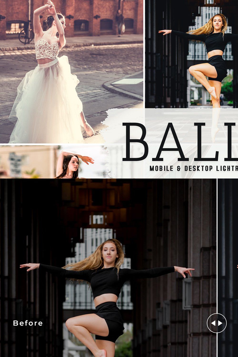 Ballet Pro Lightroom Presets pinterest preview image.