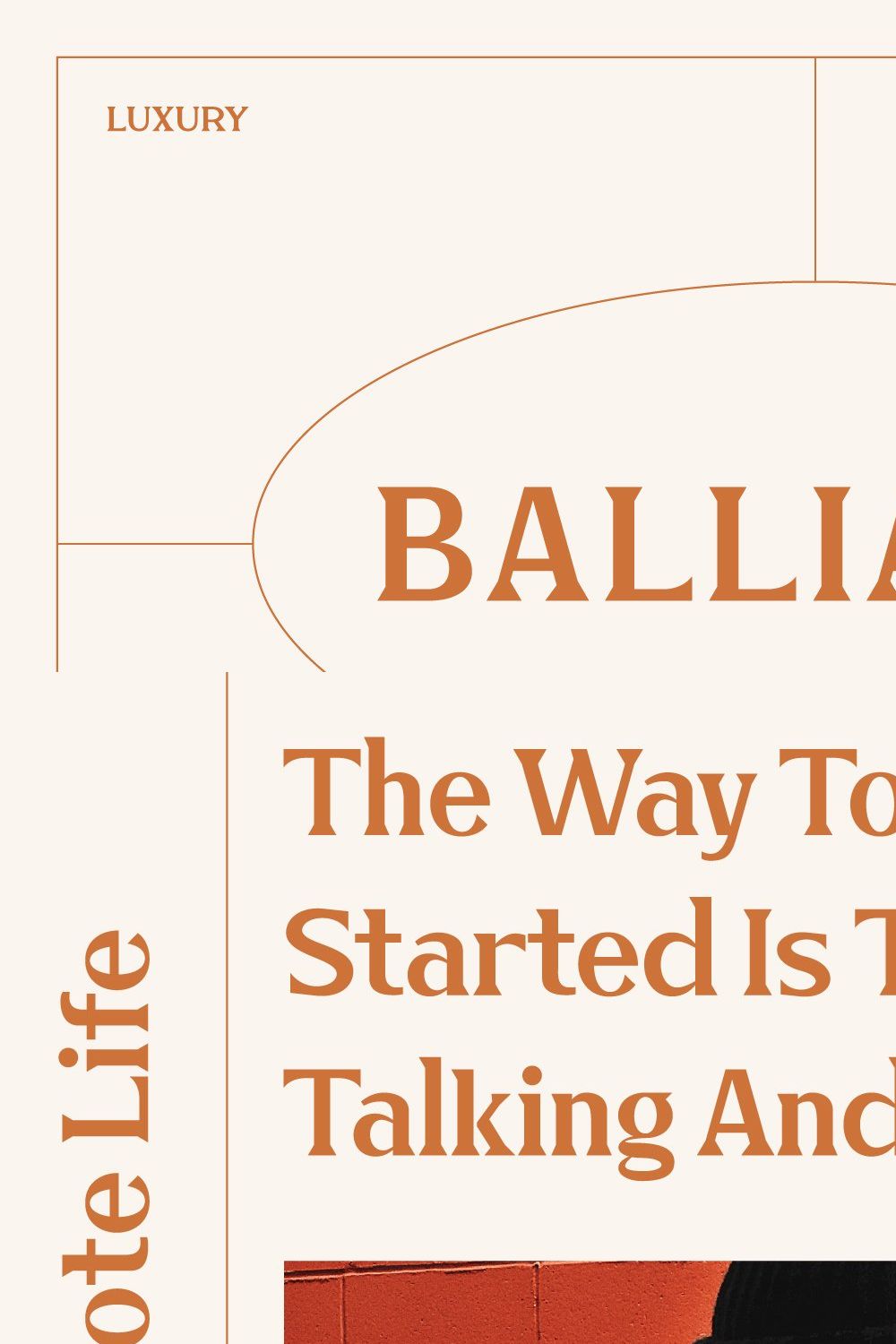 Balliadis Serif Font pinterest preview image.