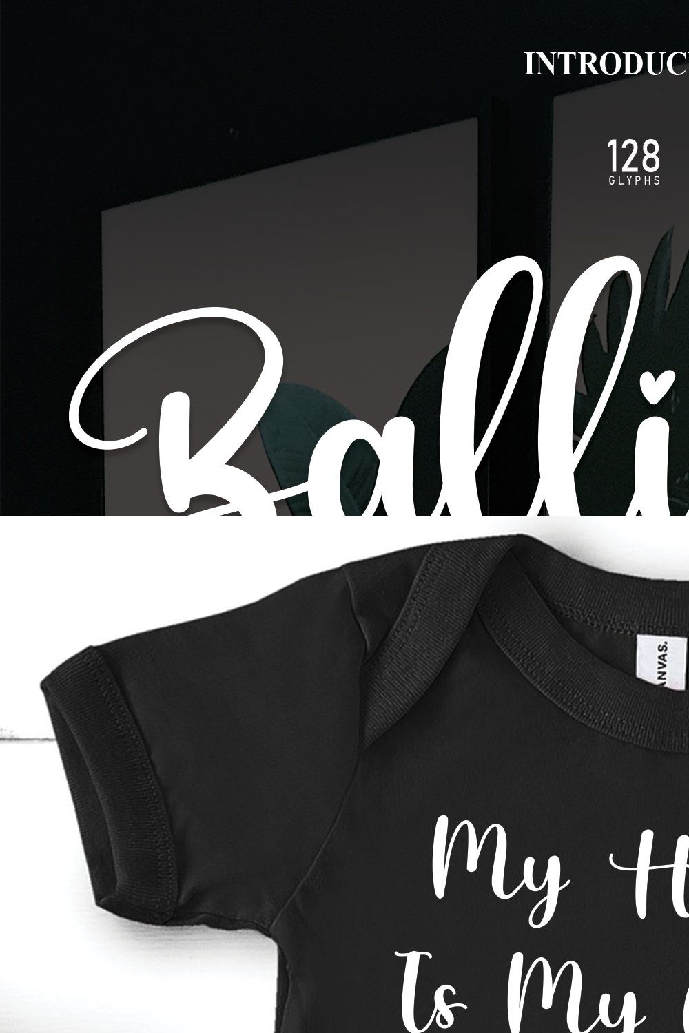 Ballimore | Script Font pinterest preview image.