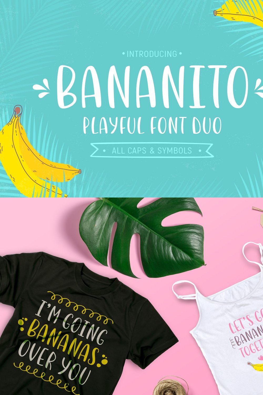 Bananito Font Duo pinterest preview image.