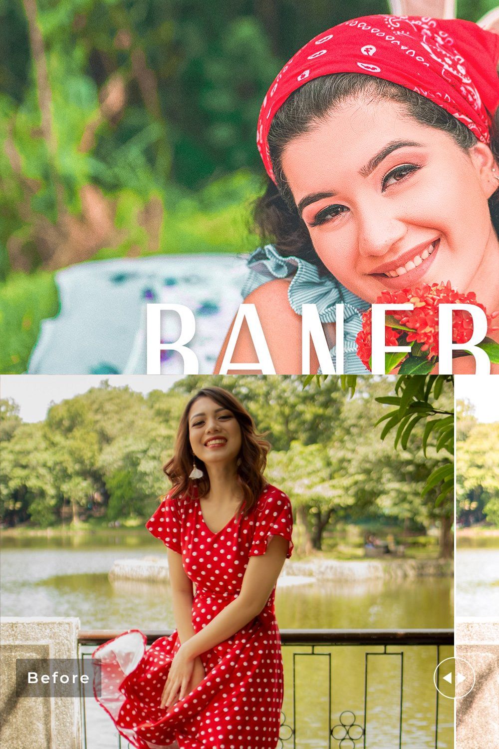 Baneberry Pro Lightroom Presets pinterest preview image.