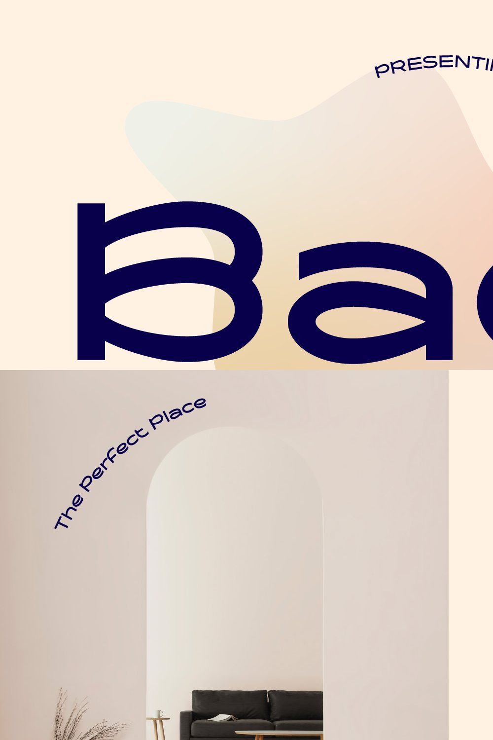 Baou Modern Sans + Logos pinterest preview image.