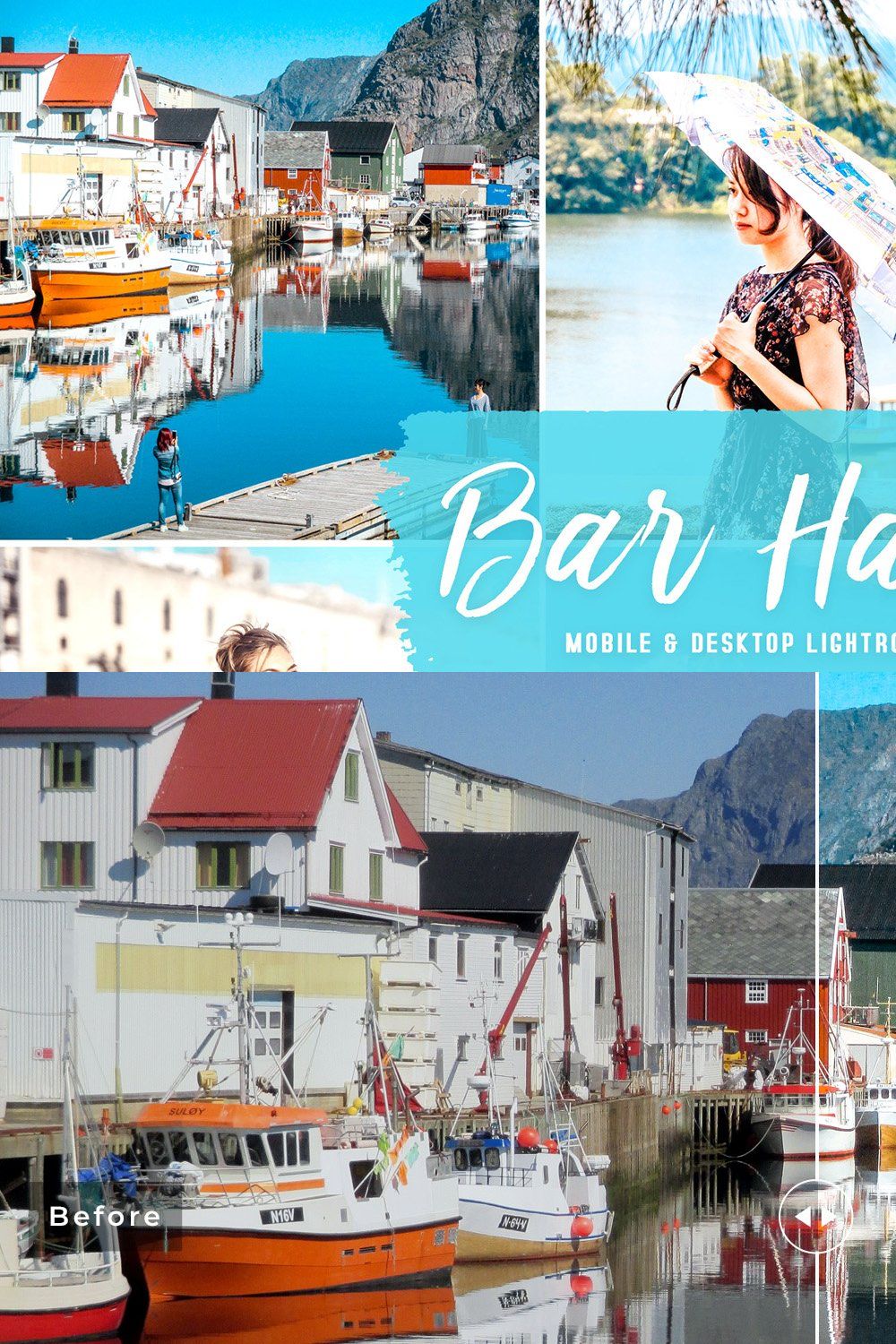 Bar Harbor Pro Lightroom Presets pinterest preview image.