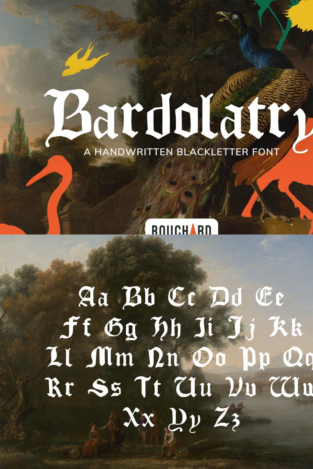 Bardolatry Handwritten Blackletter pinterest preview image.