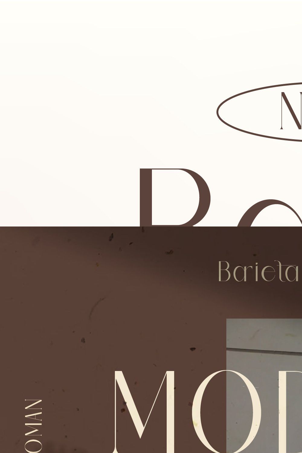 Barieta Elegant Typeface pinterest preview image.