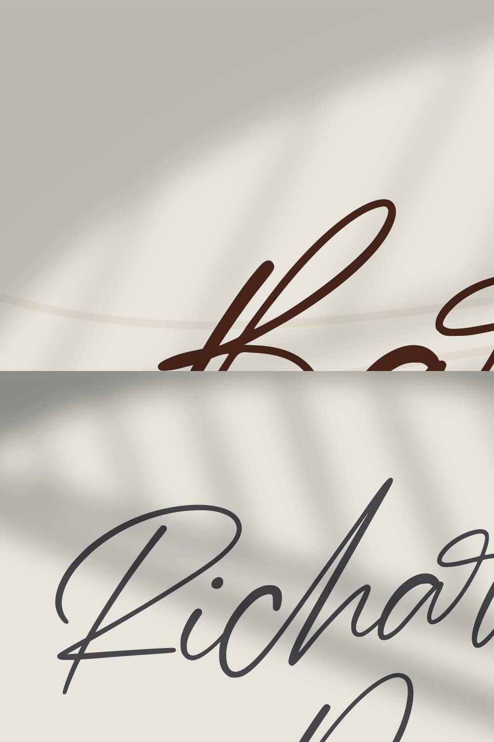 Barnett | New Signature Font pinterest preview image.