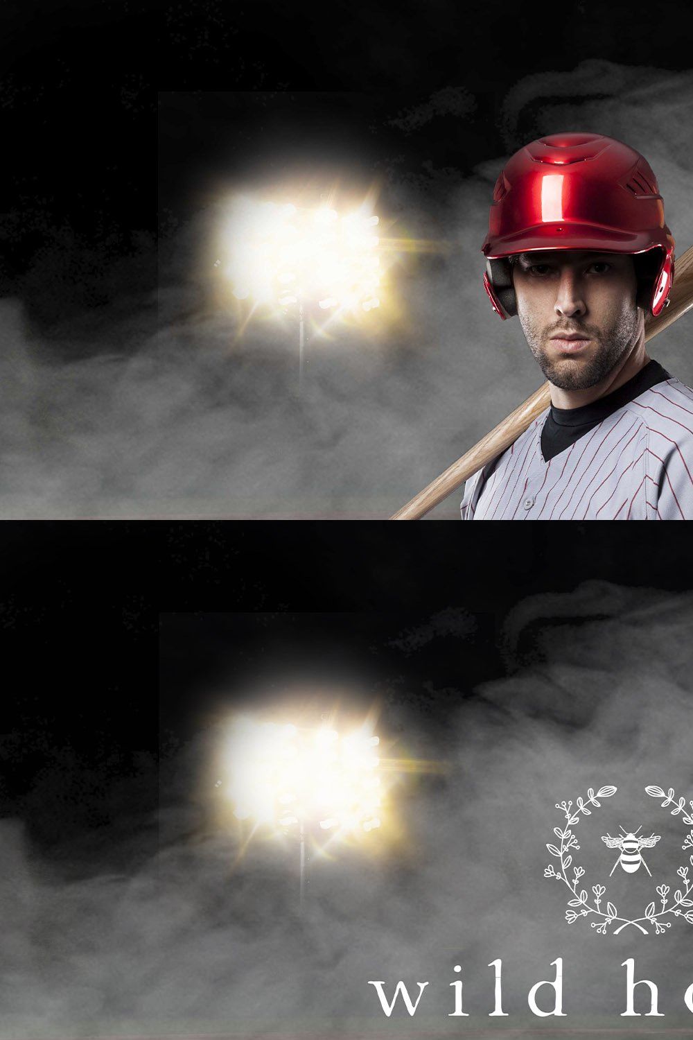 Baseball Field Digital Backdrop pinterest preview image.
