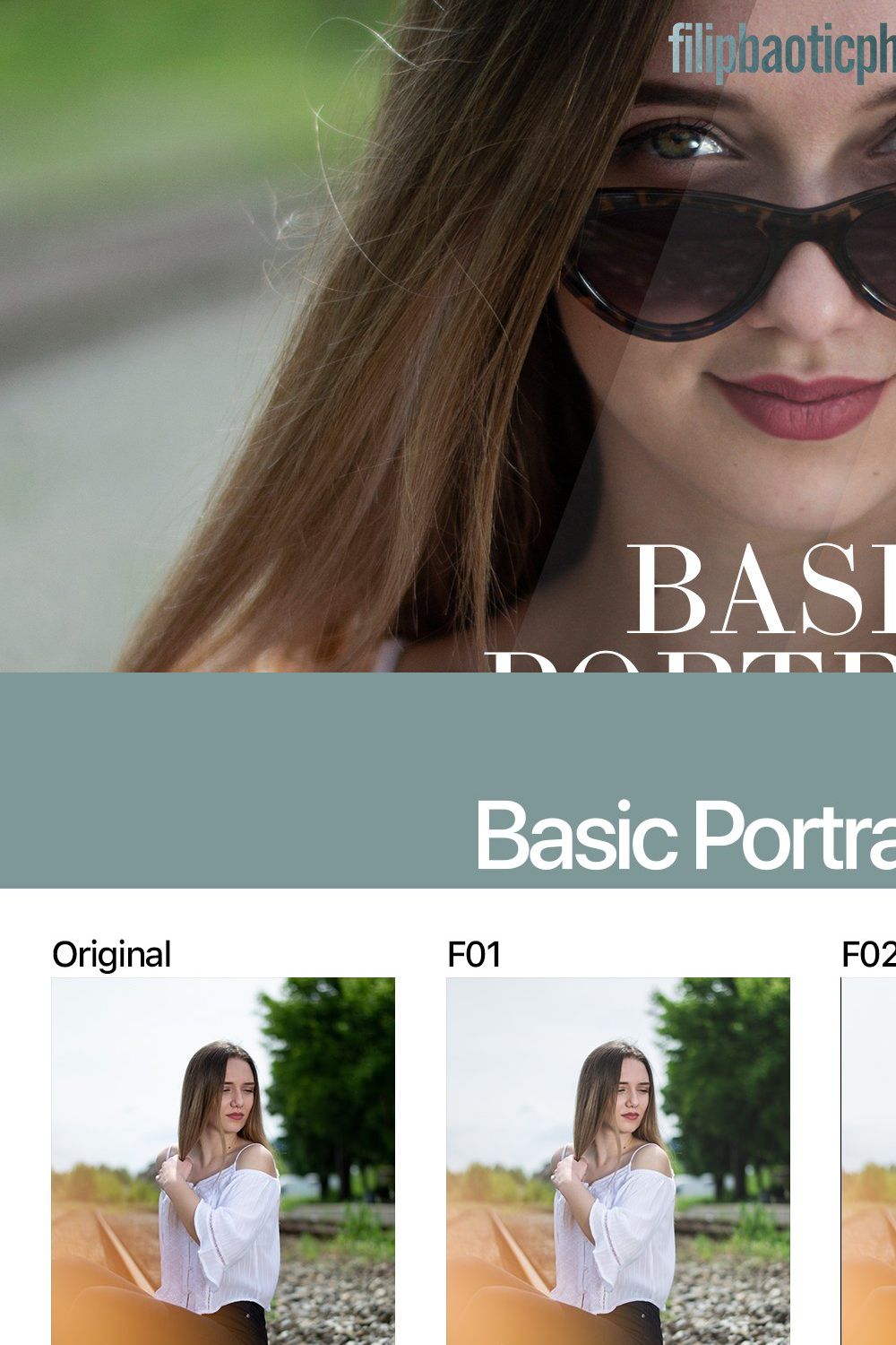 Basic Portrait Pack pinterest preview image.