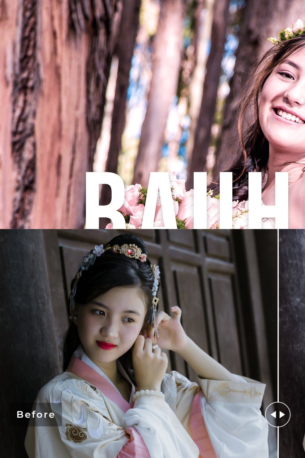 Bauhinia Pro Lightroom Presets pinterest preview image.