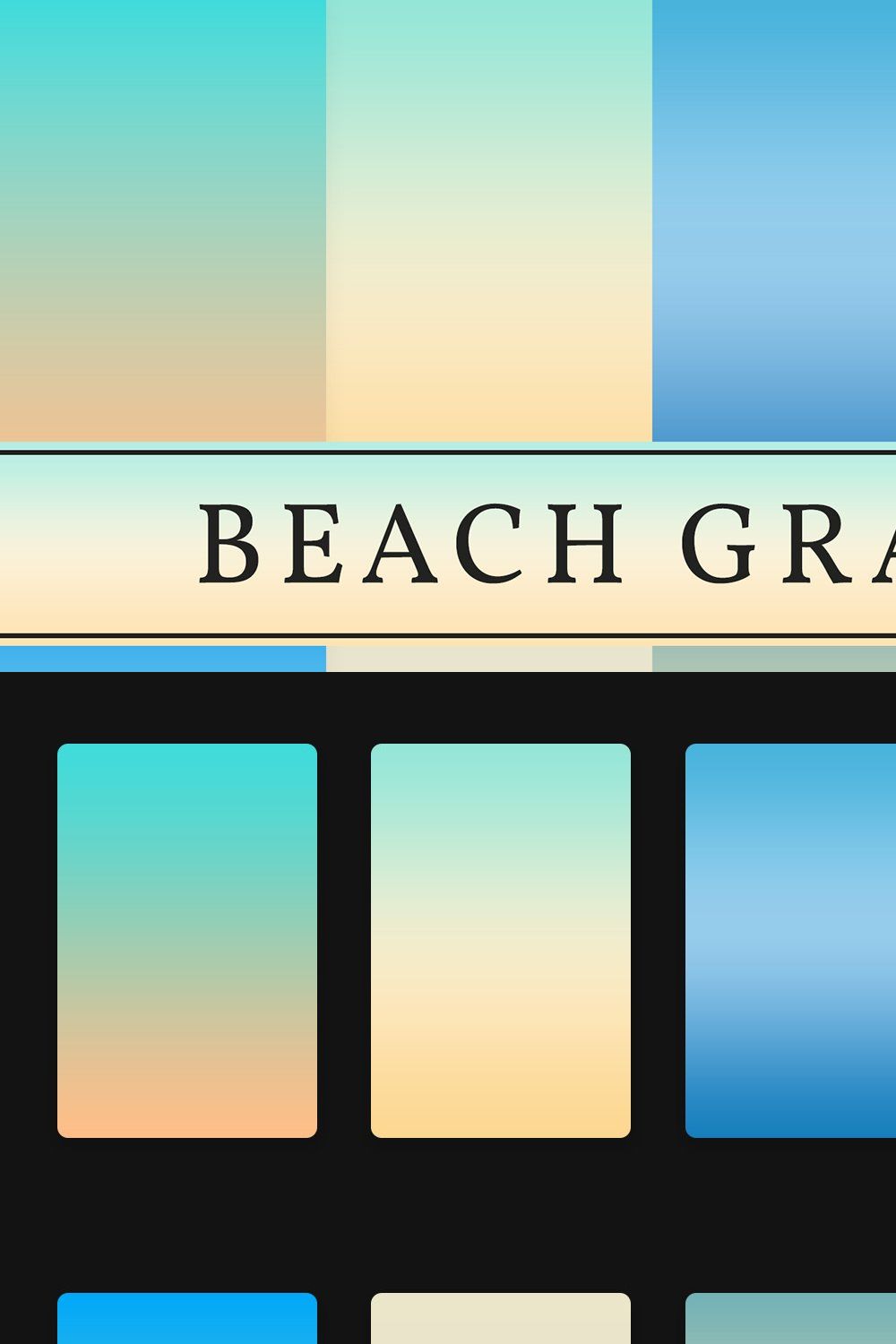 Beach Gradients pinterest preview image.