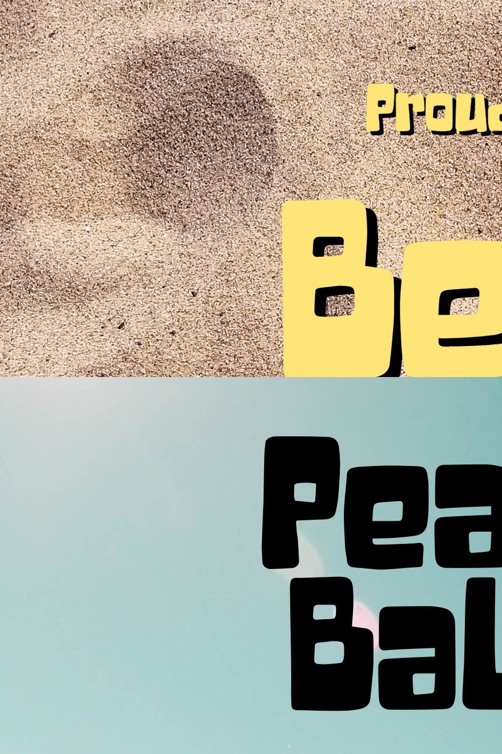 Beach Guys - Funky Font pinterest preview image.