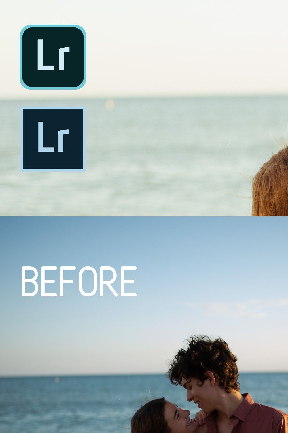 Beach Lightroom Presets pinterest preview image.