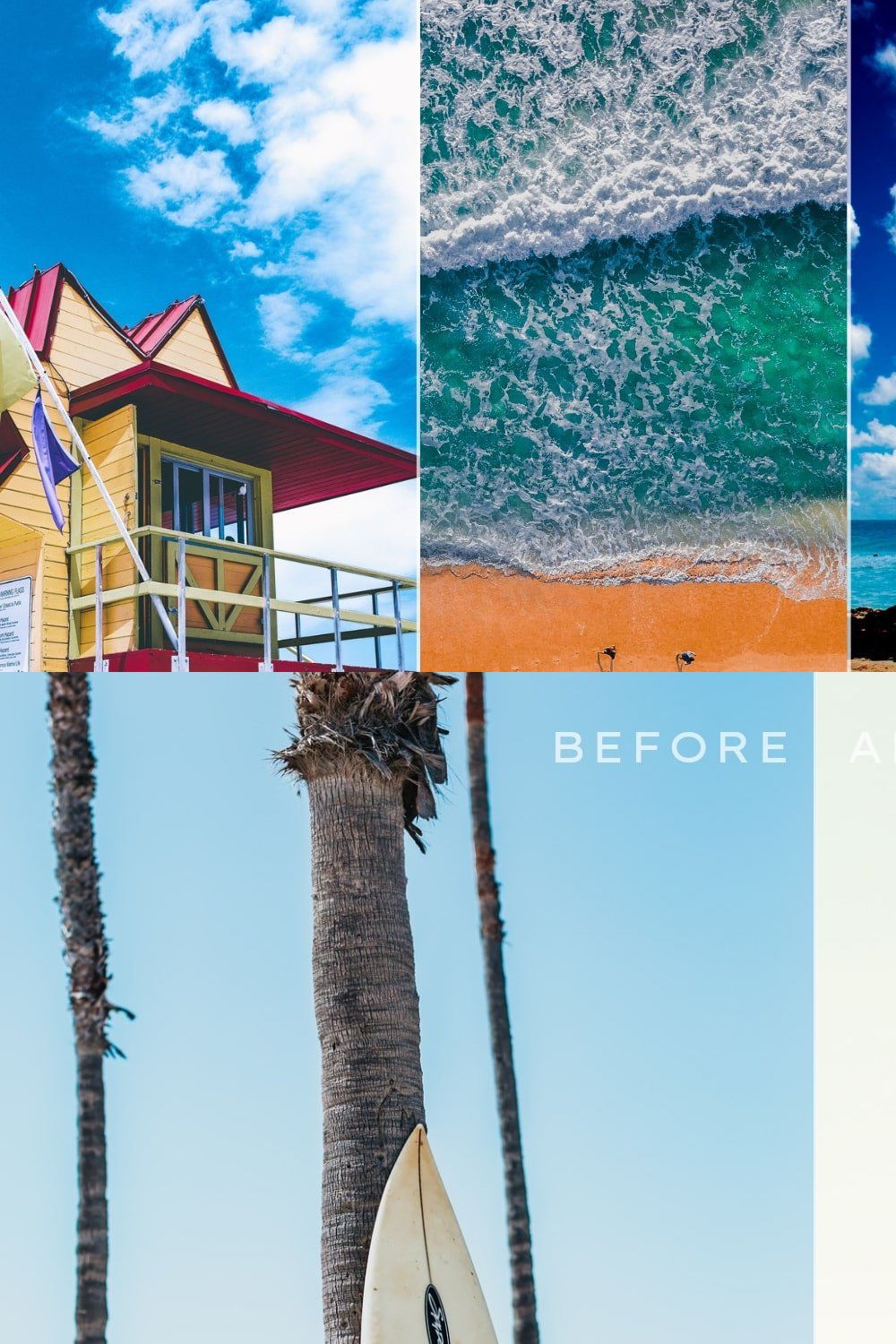 Beach Lightroom Presets Bundle V2 pinterest preview image.