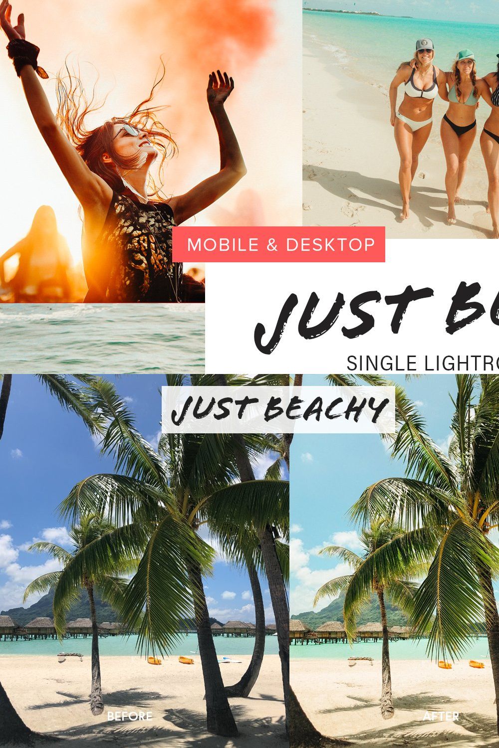 Beach Lovers Preset pinterest preview image.